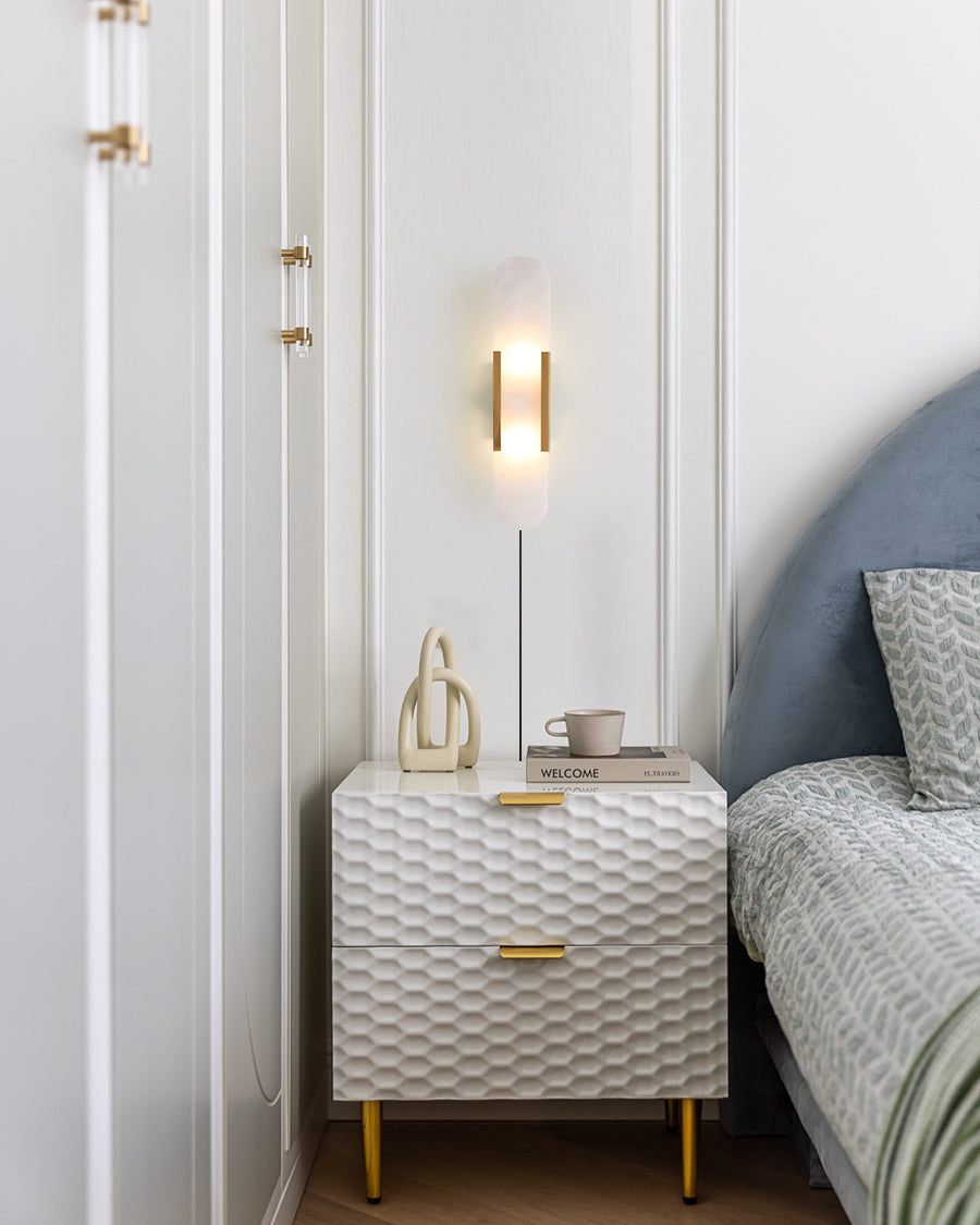 WINCHESTER GEOMETRIC IVORY WALL SCONCE