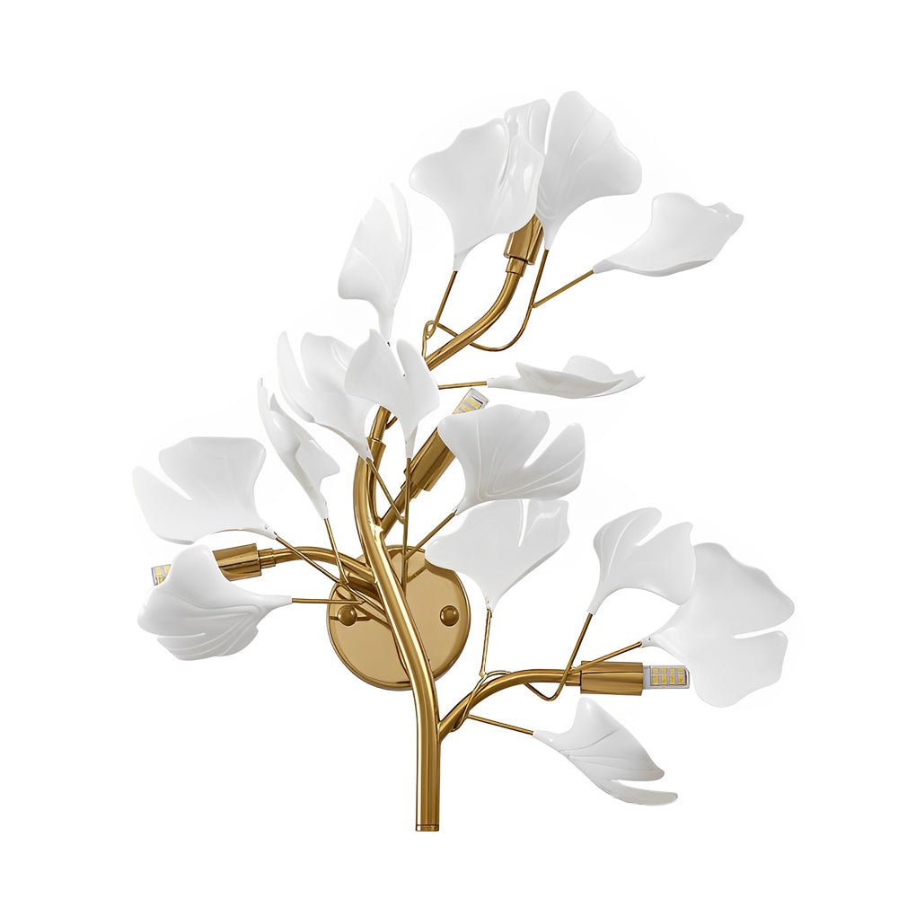WINTHORPE GOLDEN LEAF TRIO DIMMER WALL LAMP