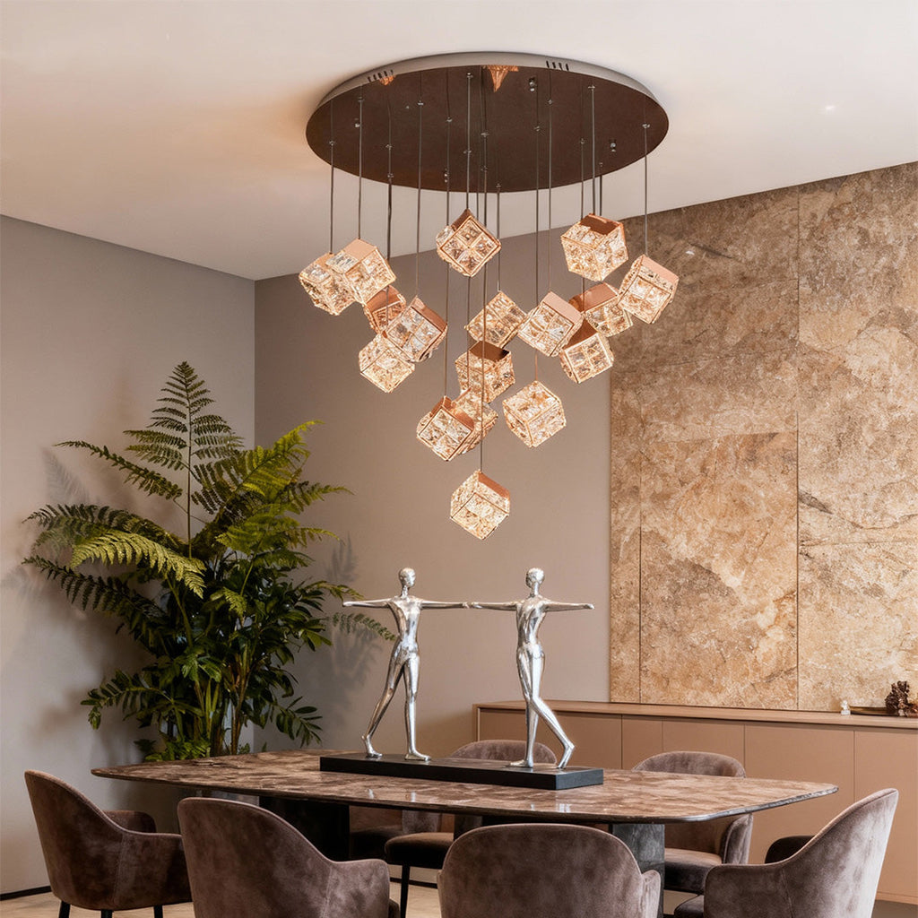 WINTHORPE CRYSTAL PUZZLE CEILING LANTERN