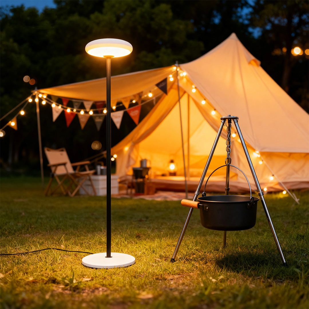 WINTHROP SOLAR-POWERED OUTDOOR LANTERN WITH ALUMINUM AND PE CONSTRUCTION