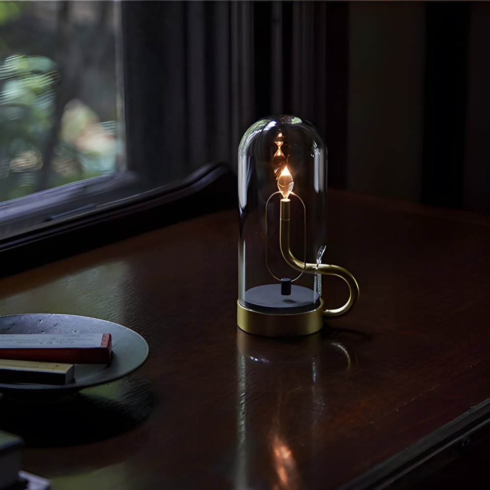 WINDSOR GLASS CANDLELIT TABLE LAMP