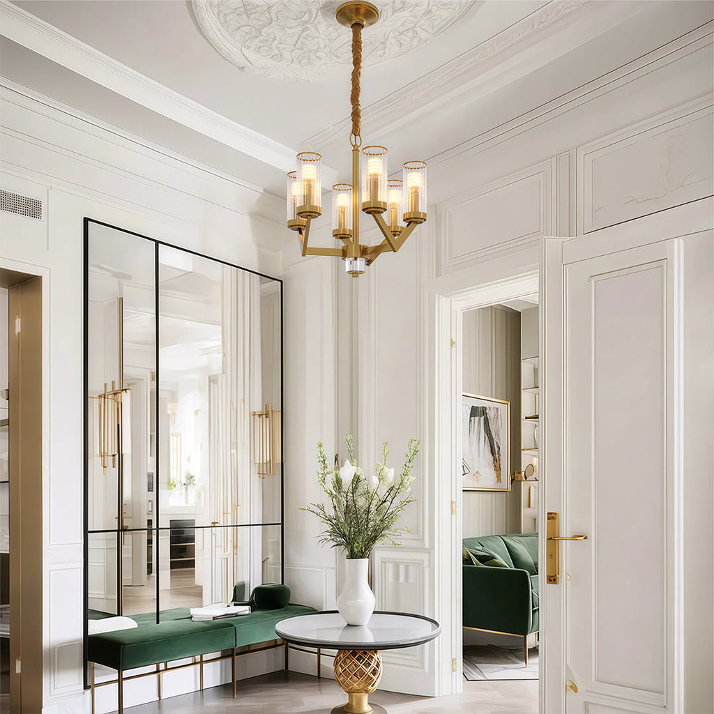 WINTHORPE CRYSTAL DROPLET CEILING LANTERN