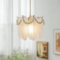 VERITY SEASIDE GLASS DOVE CHANDELIER