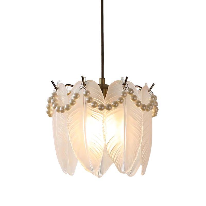 VERITY SEASIDE GLASS DOVE CHANDELIER