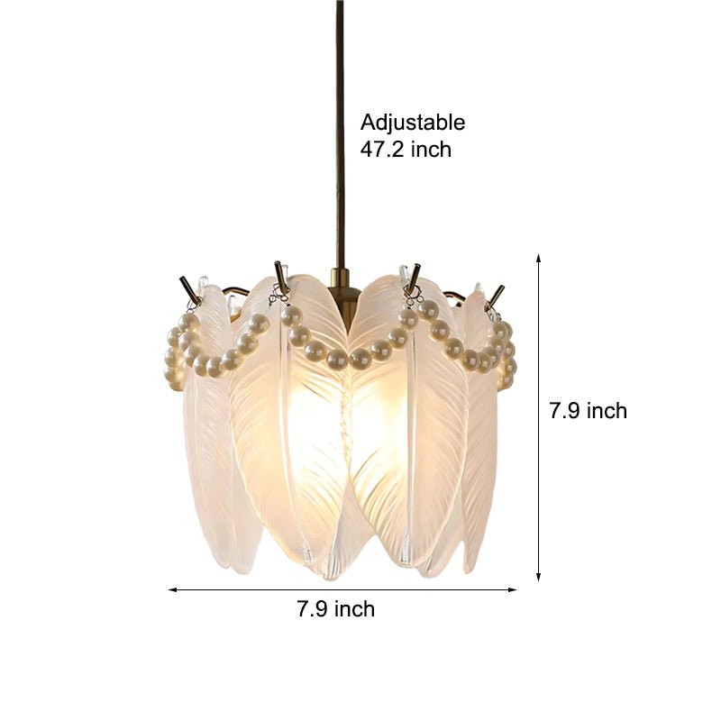 VERITY SEASIDE GLASS DOVE CHANDELIER