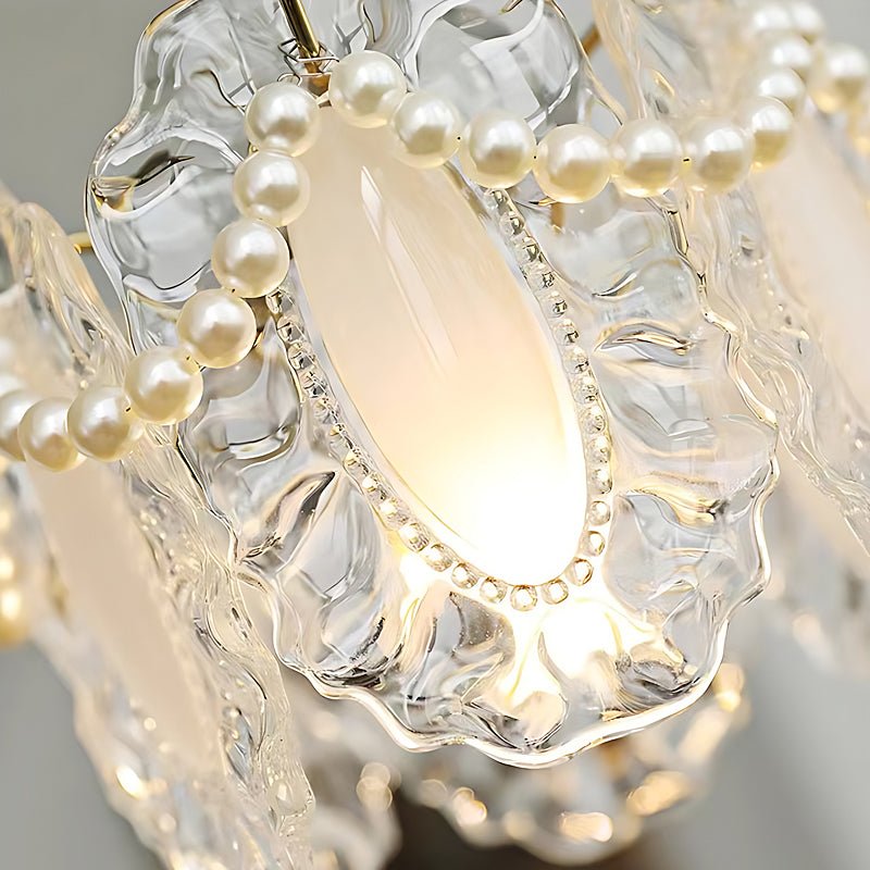 VERITY SEASIDE GLASS DOVE CHANDELIER