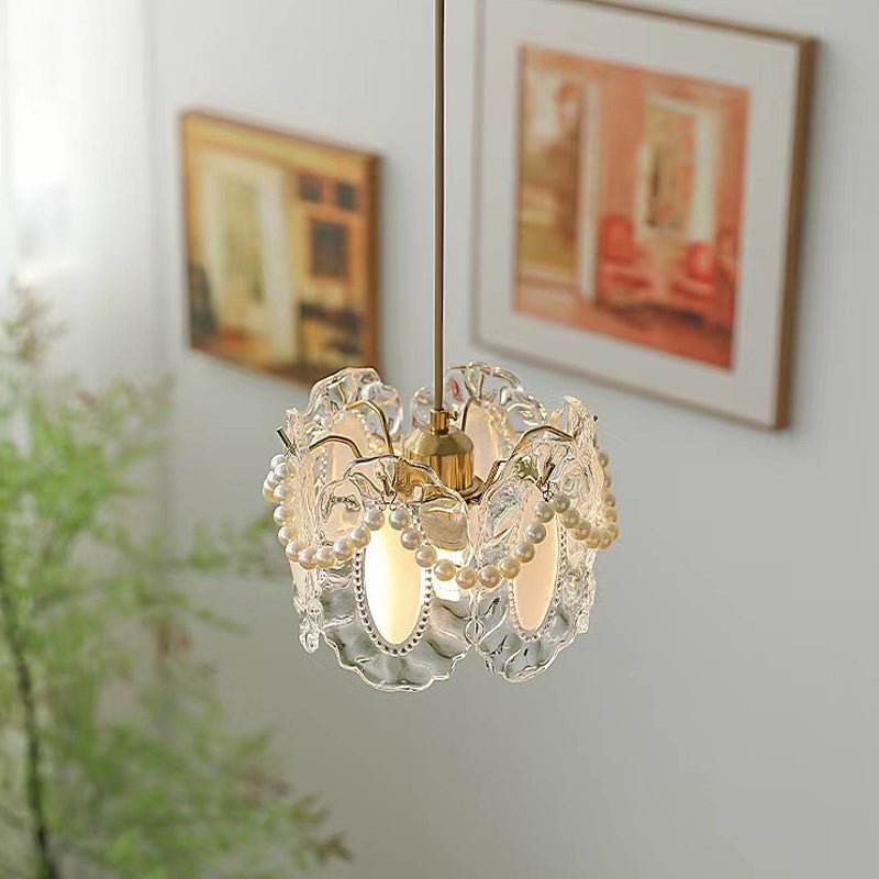 VERITY SEASIDE GLASS DOVE CHANDELIER