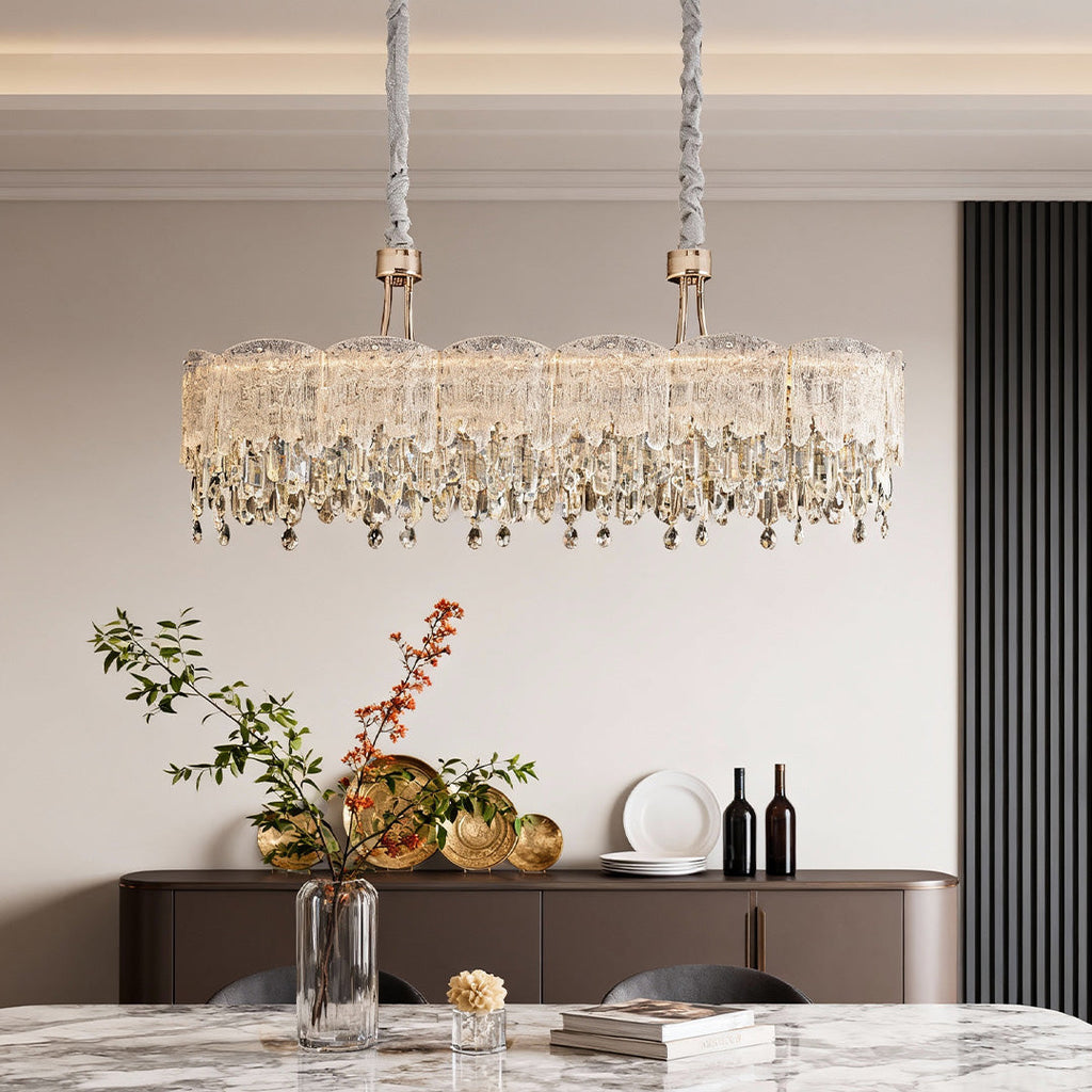 CHARLESTON CRYSTAL FRINGE CEILING LUMINAIRE