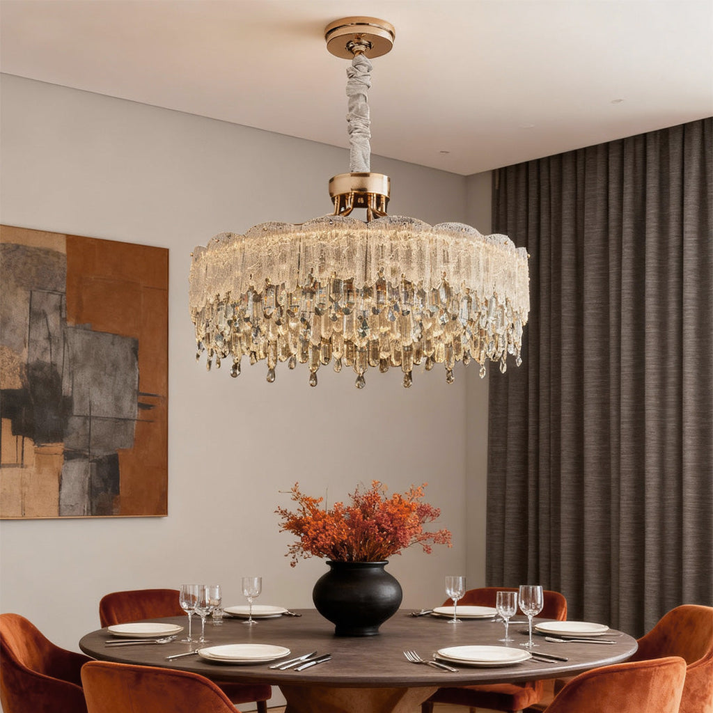 CHARLESTON CRYSTAL FRINGE CEILING LUMINAIRE