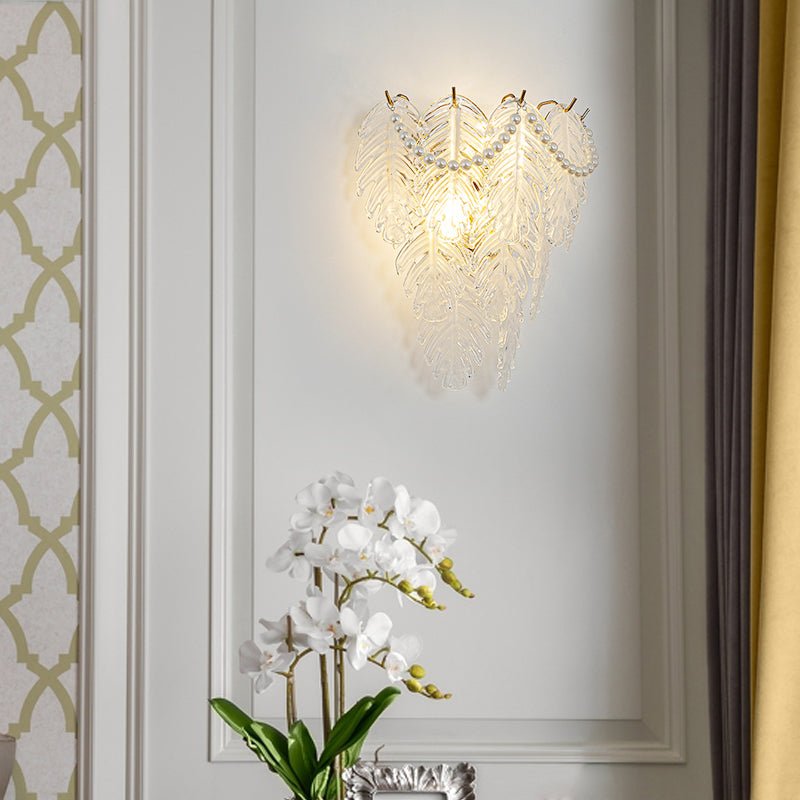 VIVIENNE CRYSTAL PETAL TRIFECTA WALL SCONCE
