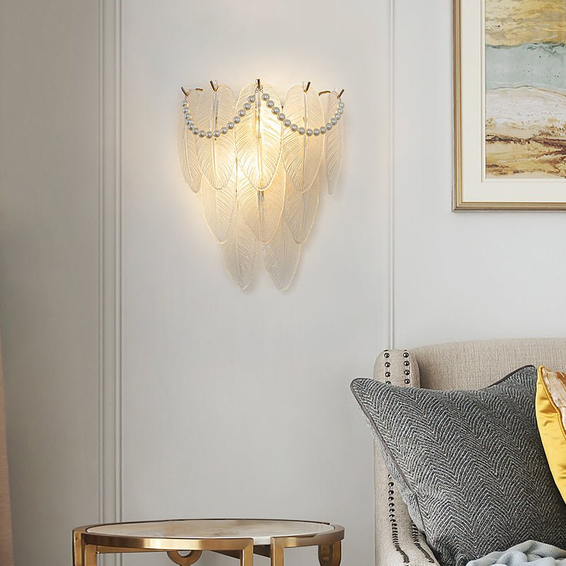 VIVIENNE CRYSTAL PETAL TRIFECTA WALL SCONCE