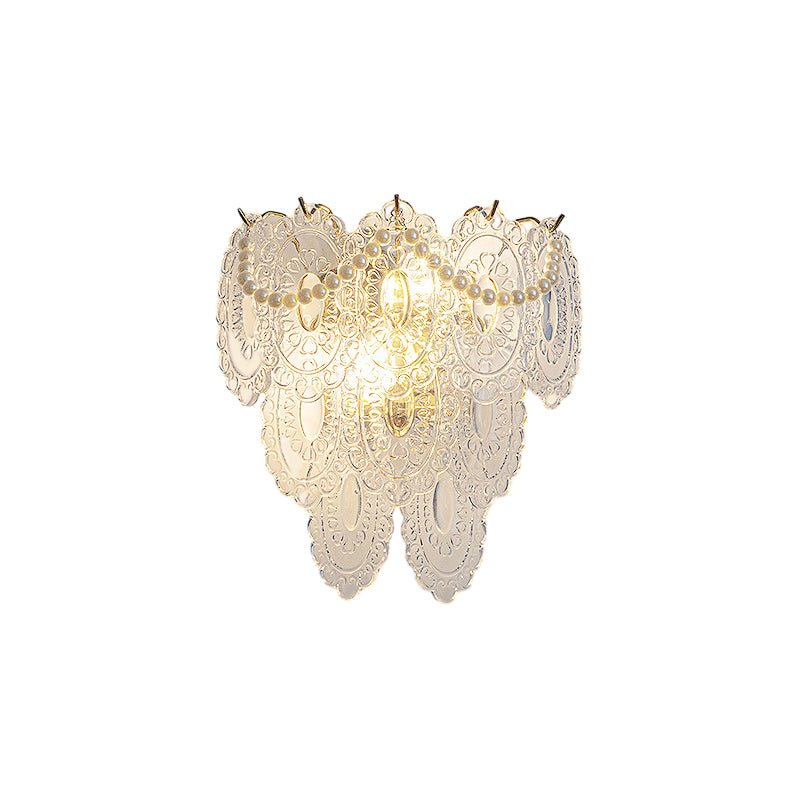 VIVIENNE CRYSTAL PETAL TRIFECTA WALL SCONCE