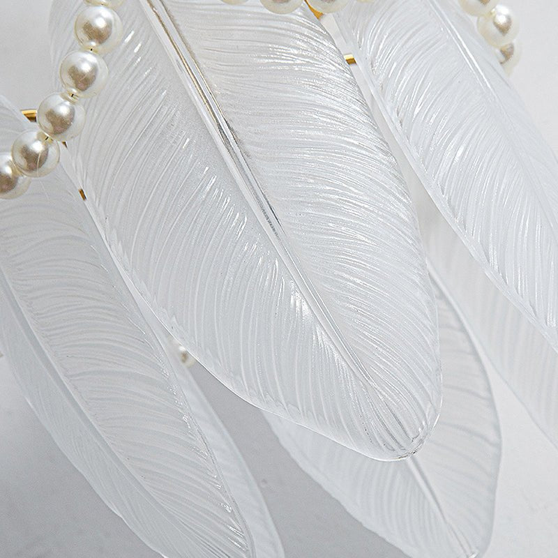 THISTLEDALE GLASS LEAF WALL LANTERN