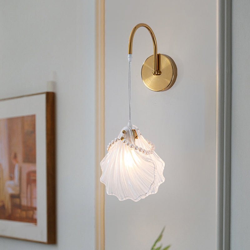 THISTLEDALE GLASS LEAF WALL LANTERN