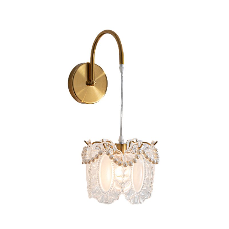 THISTLEDALE GLASS LEAF WALL LANTERN