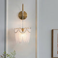 THISTLEDALE GLASS LEAF WALL LANTERN