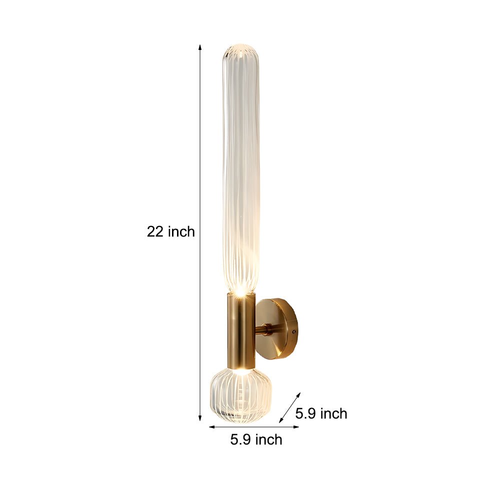 WINTHROP GLASS TUBE WALL LUMINAIRE