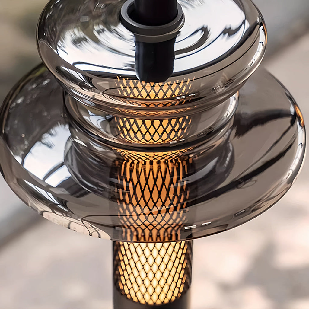 WINTHORPE CRYSTAL GEOMETRIC HANGING LANTERN
