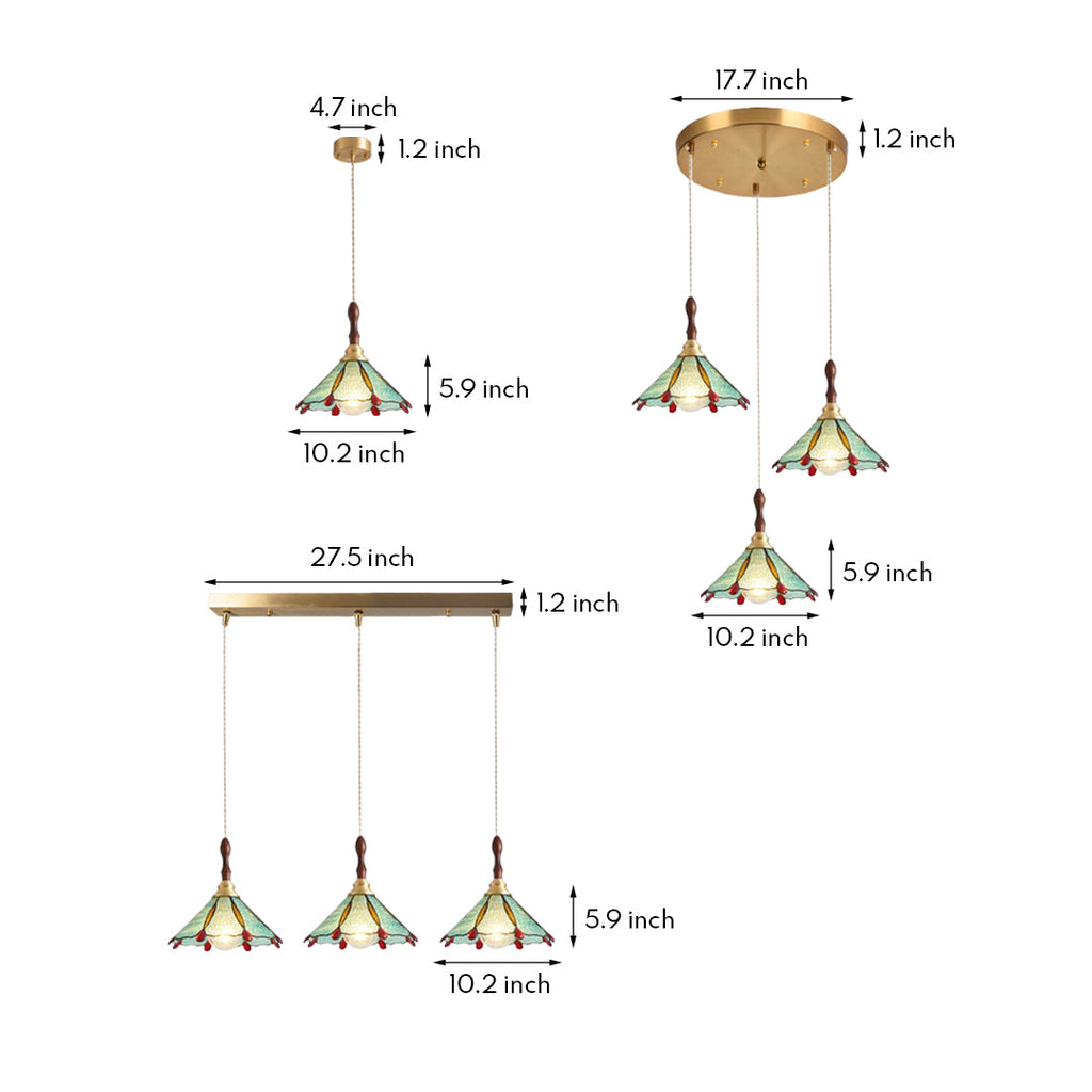 RIVERSTONE AURORA COPPER HANGING LANTERN