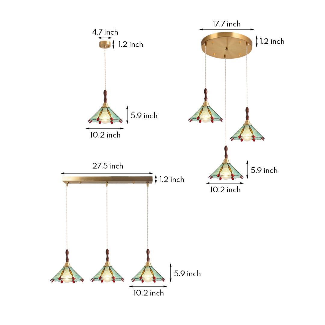 RIVERSTONE AURORA COPPER HANGING LANTERN