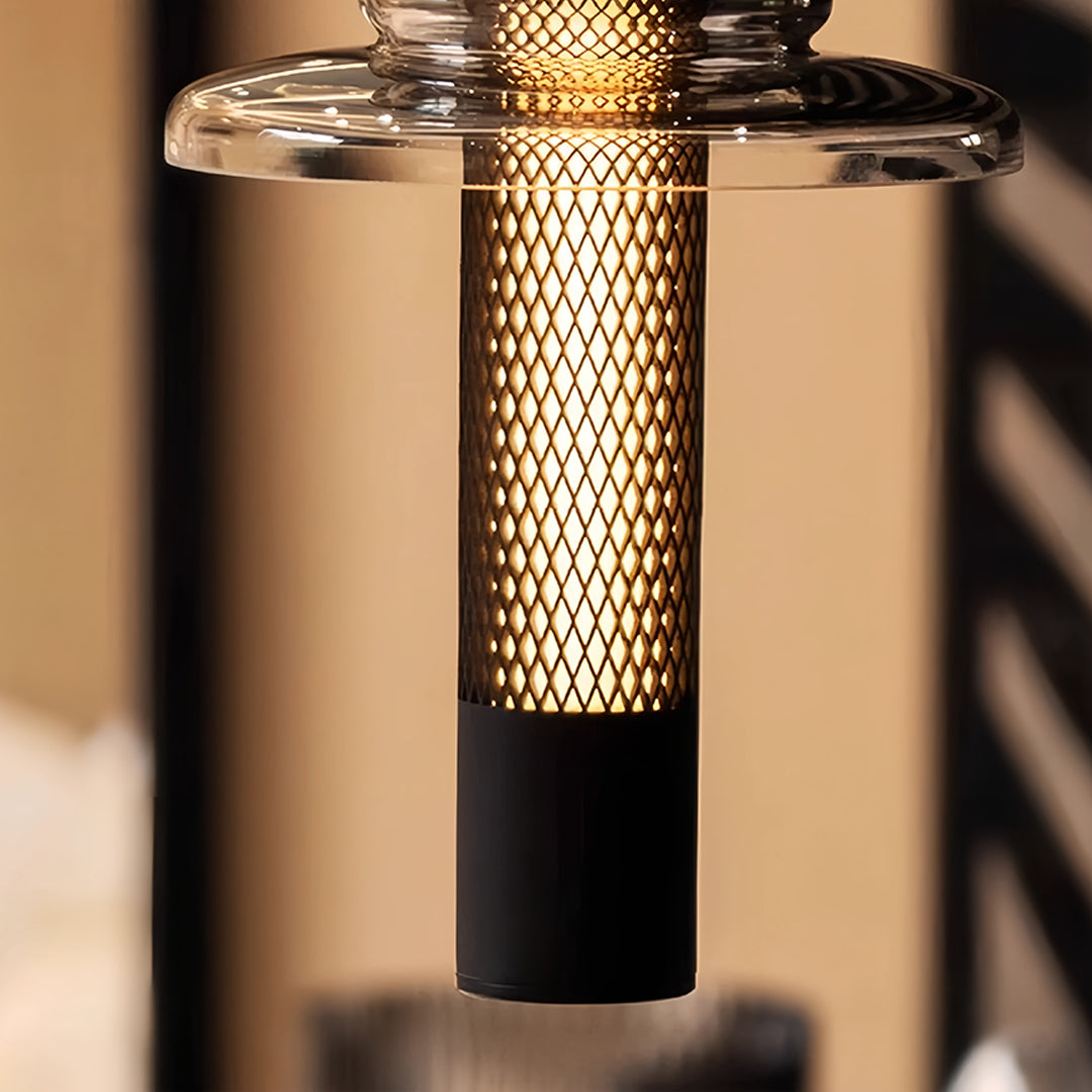 WINTHORPE CRYSTAL GEOMETRIC HANGING LANTERN