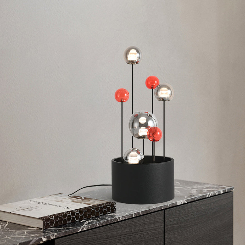 CHARLESTON HUE ORB LAMP WITH STAND