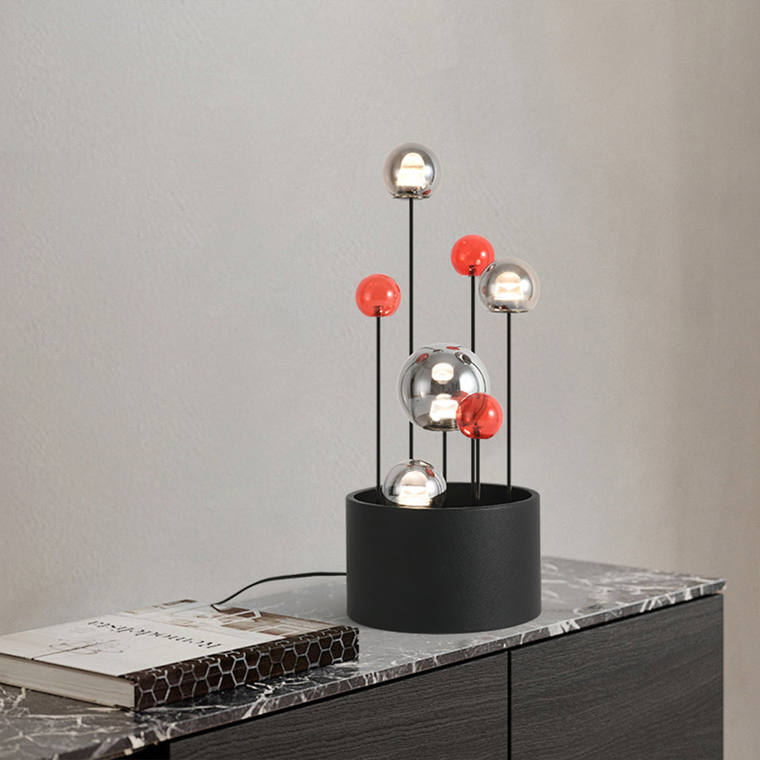 CHARLESTON HUE ORB LAMP WITH STAND
