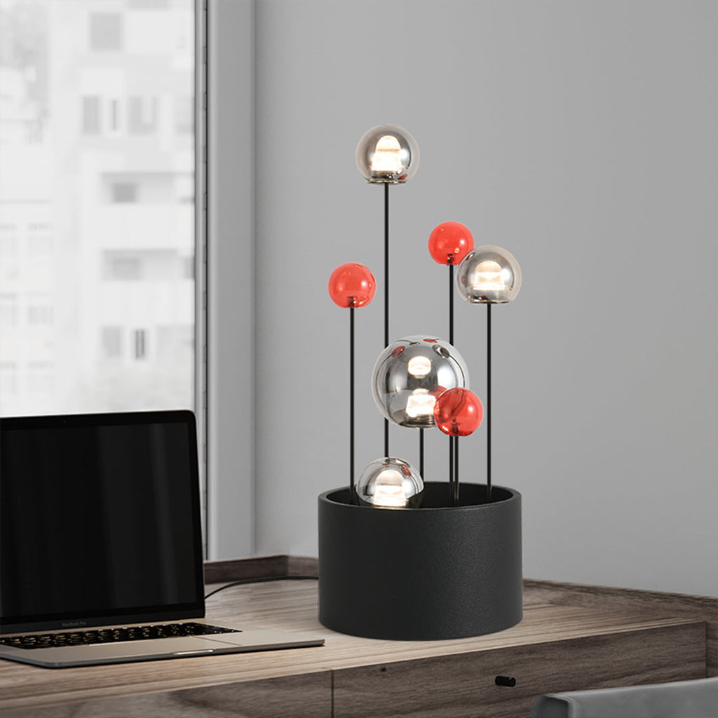 CHARLESTON HUE ORB LAMP WITH STAND
