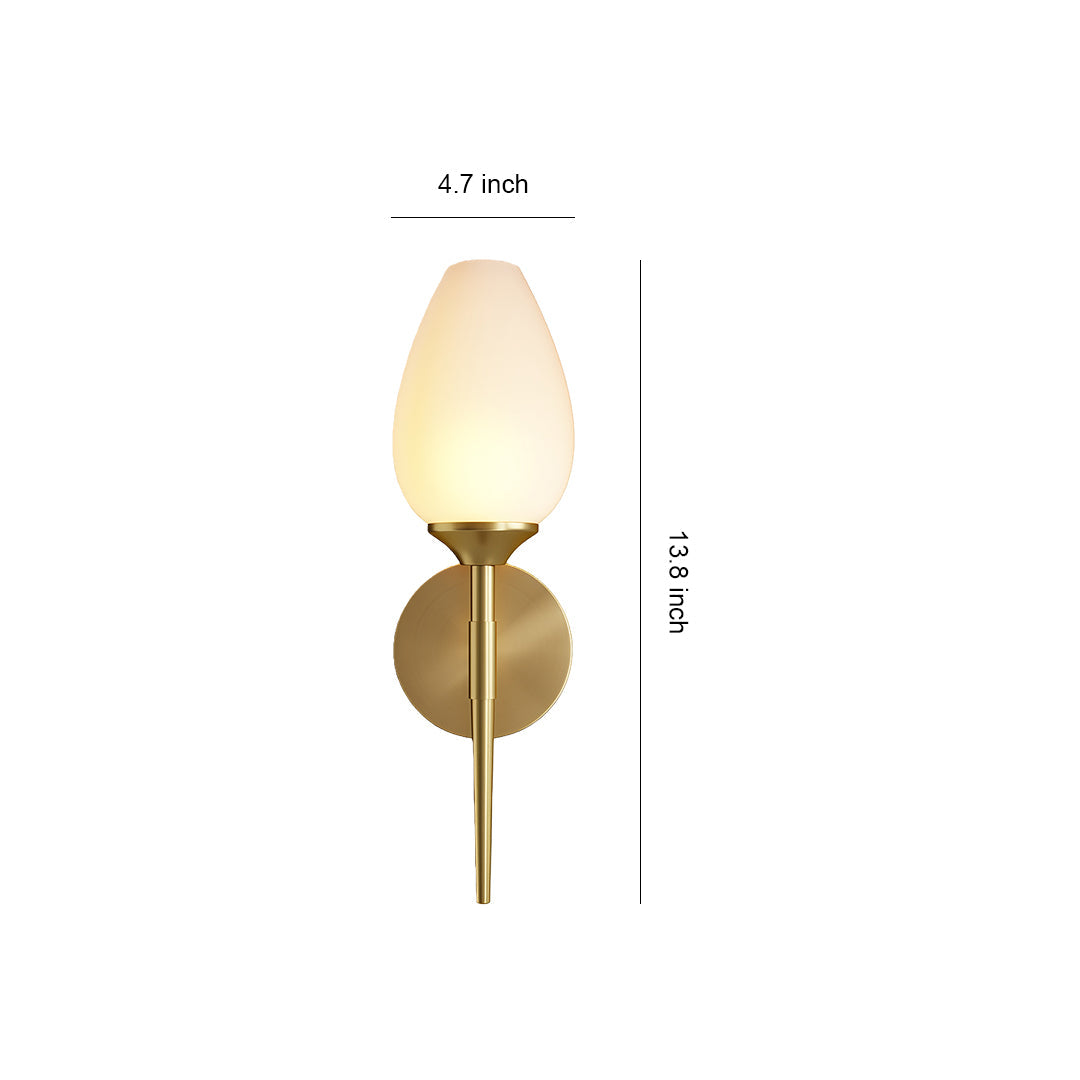 WINTHROP COPPER-CLAD GLASS WALL SCONCE