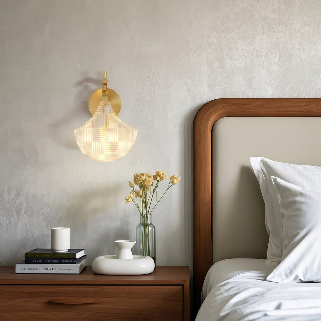 WINCHESTER CRYSTAL FLUSH MOUNT WALL LAMP