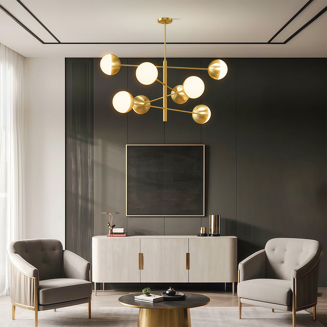 ALDERSON COPPER ORB CEILING LANTERN
