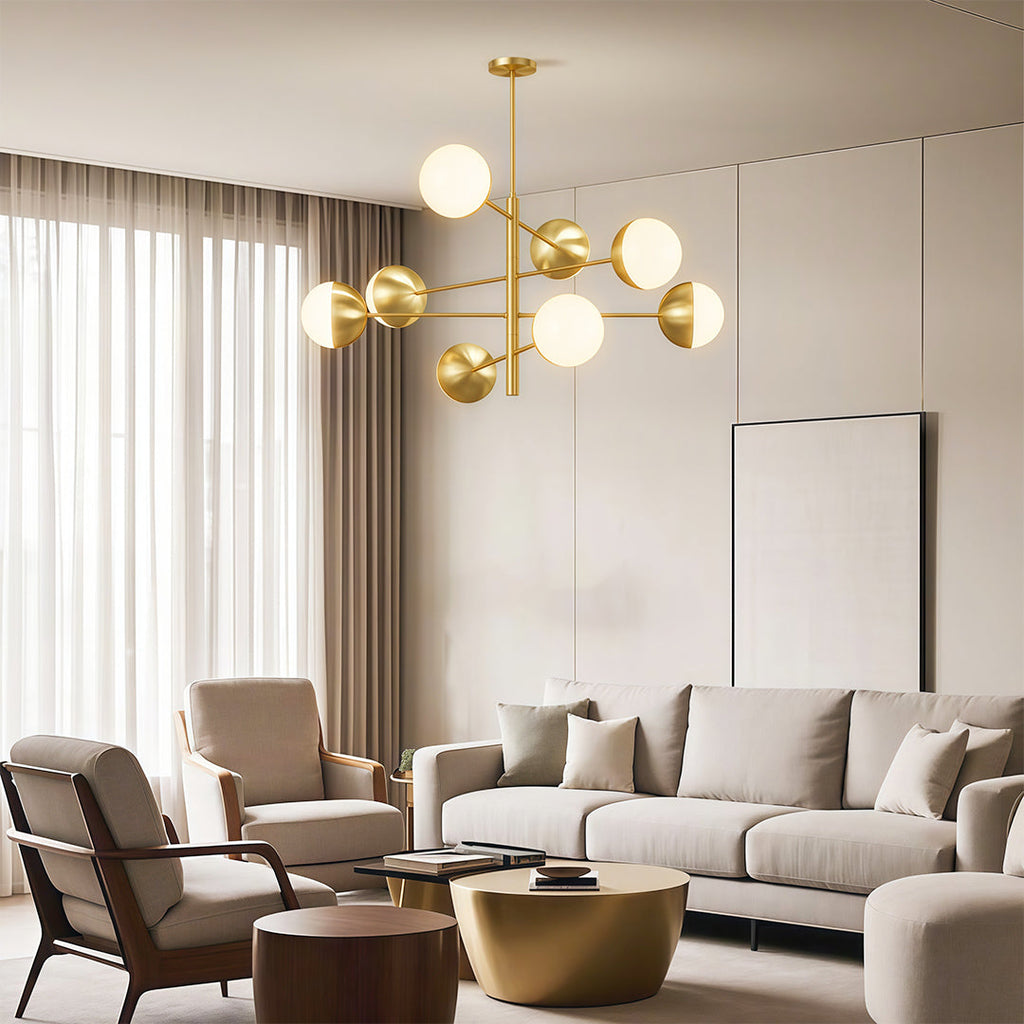 ALDERSON COPPER ORB CEILING LANTERN