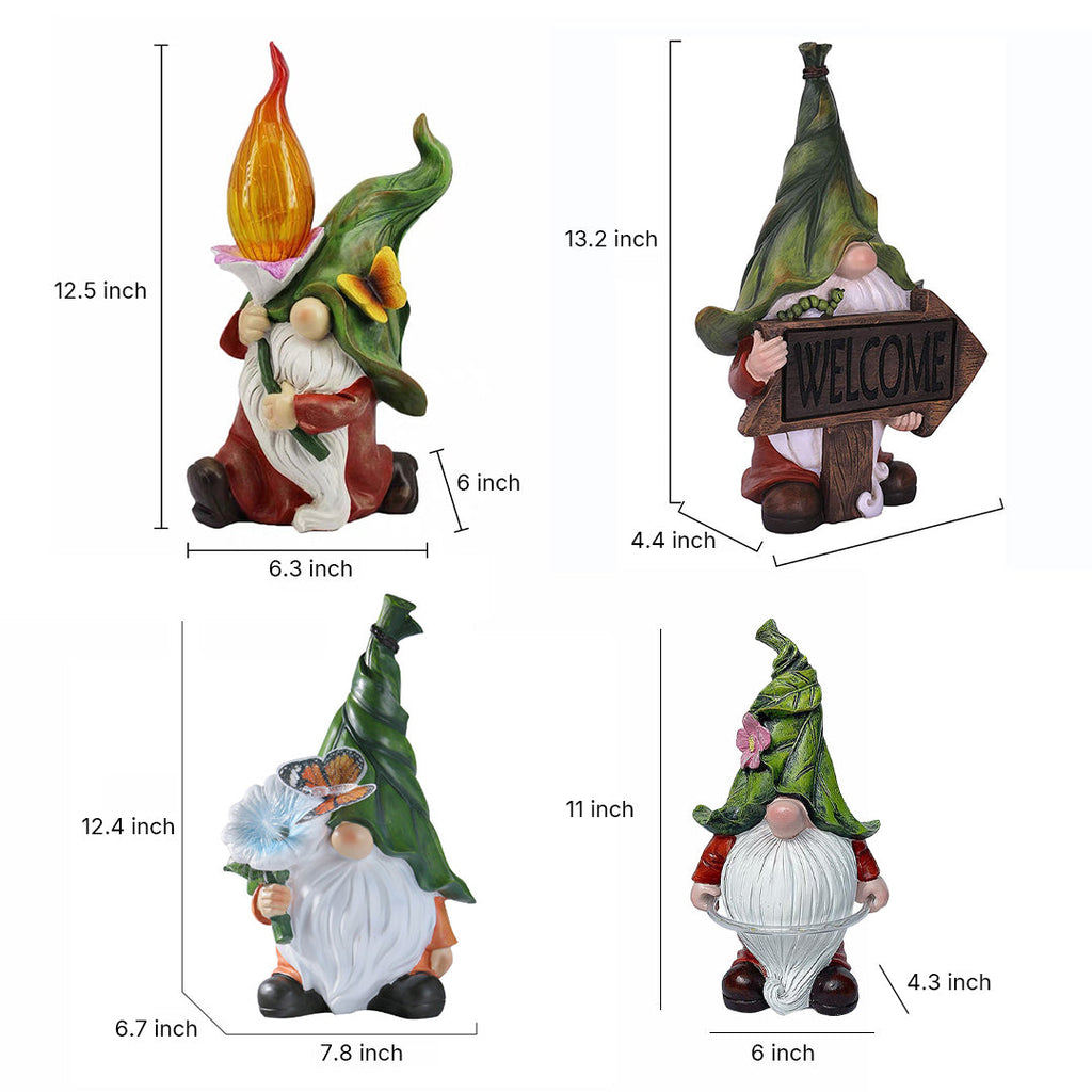1. **PENROSE ENCHANTED GNOME LANTERNS**  
   Whimsical garden illuminators crafted from durable resin, featuring charming gnome designs that bring a touch of magic to your outdoor space.

2. **CAVENDISH RADIANT GNOME LIGHTS**  
   Delightful garden accent