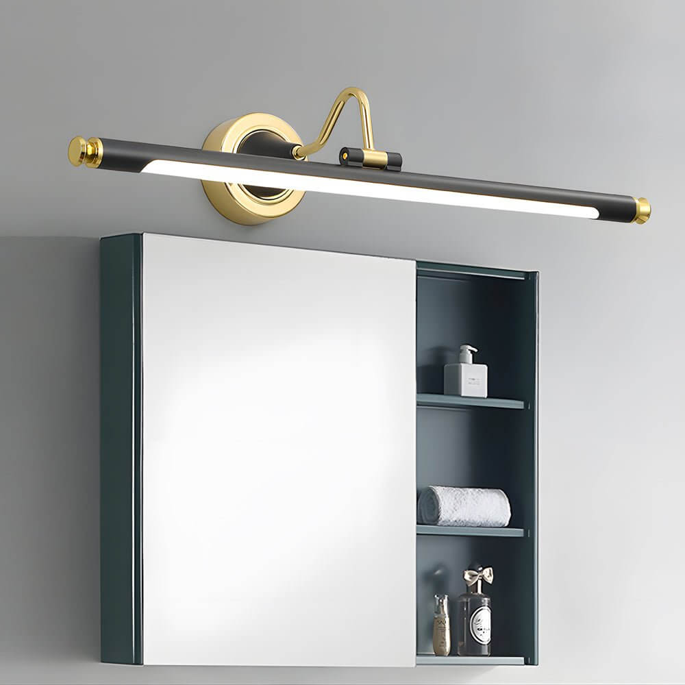 WINTERBOURNE ROTARY GLOBE VANITY LIGHT IN GOLD AND BLACK