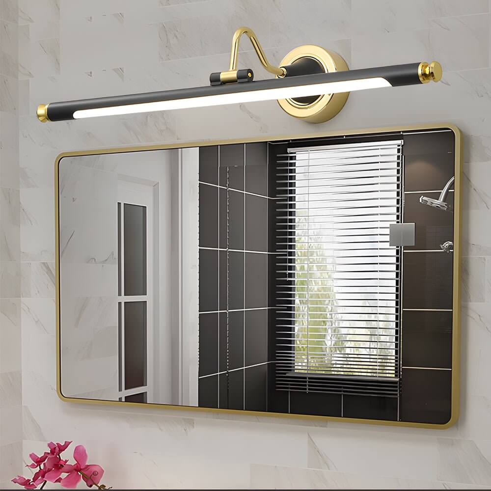 WINTERBOURNE ROTARY GLOBE VANITY LIGHT IN GOLD AND BLACK