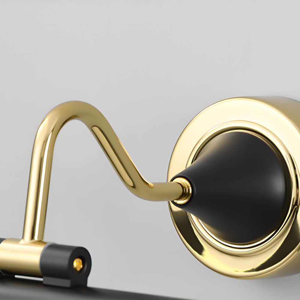 WINTERBOURNE ROTARY GLOBE VANITY LIGHT IN GOLD AND BLACK