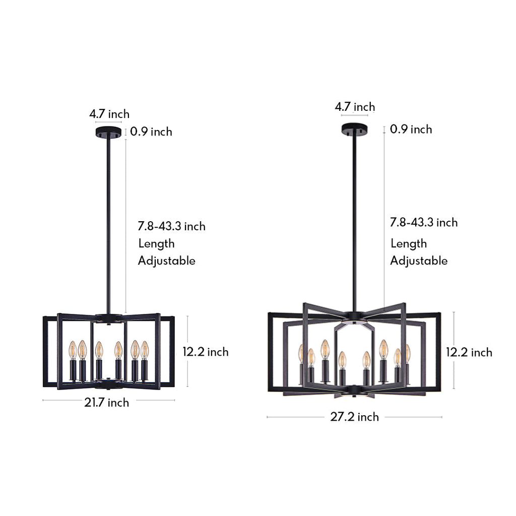 WINTHROP INDUSTRIAL MULTI-ARM CEILING LANTERN