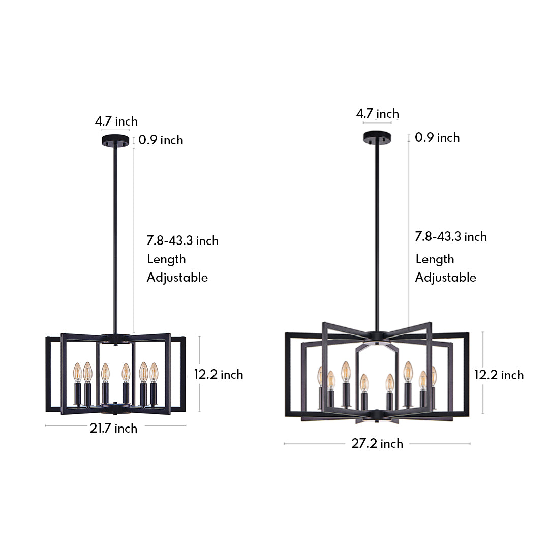 WINTHROP INDUSTRIAL MULTI-ARM CEILING LANTERN