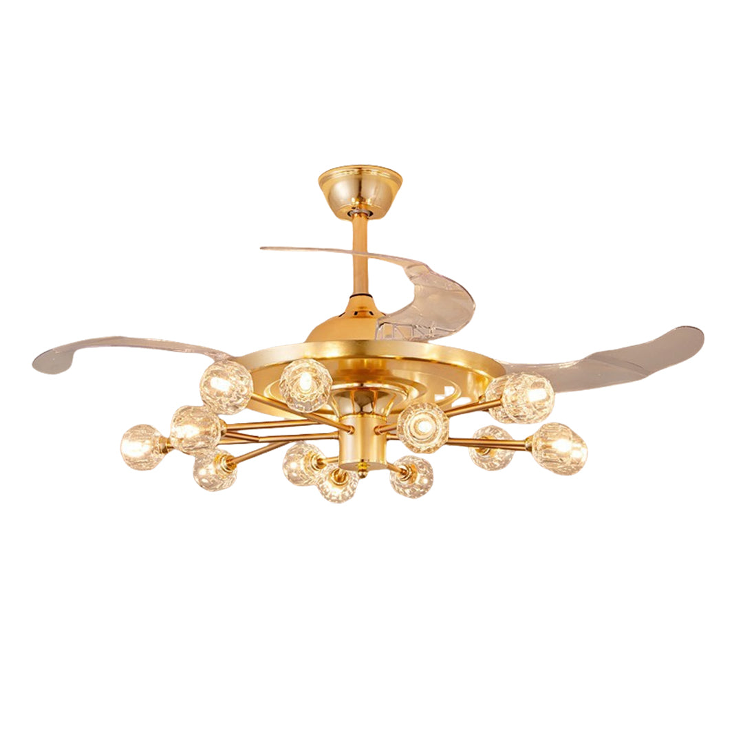 FENWICK CRYSTAL LUMINAIRE CEILING FAN