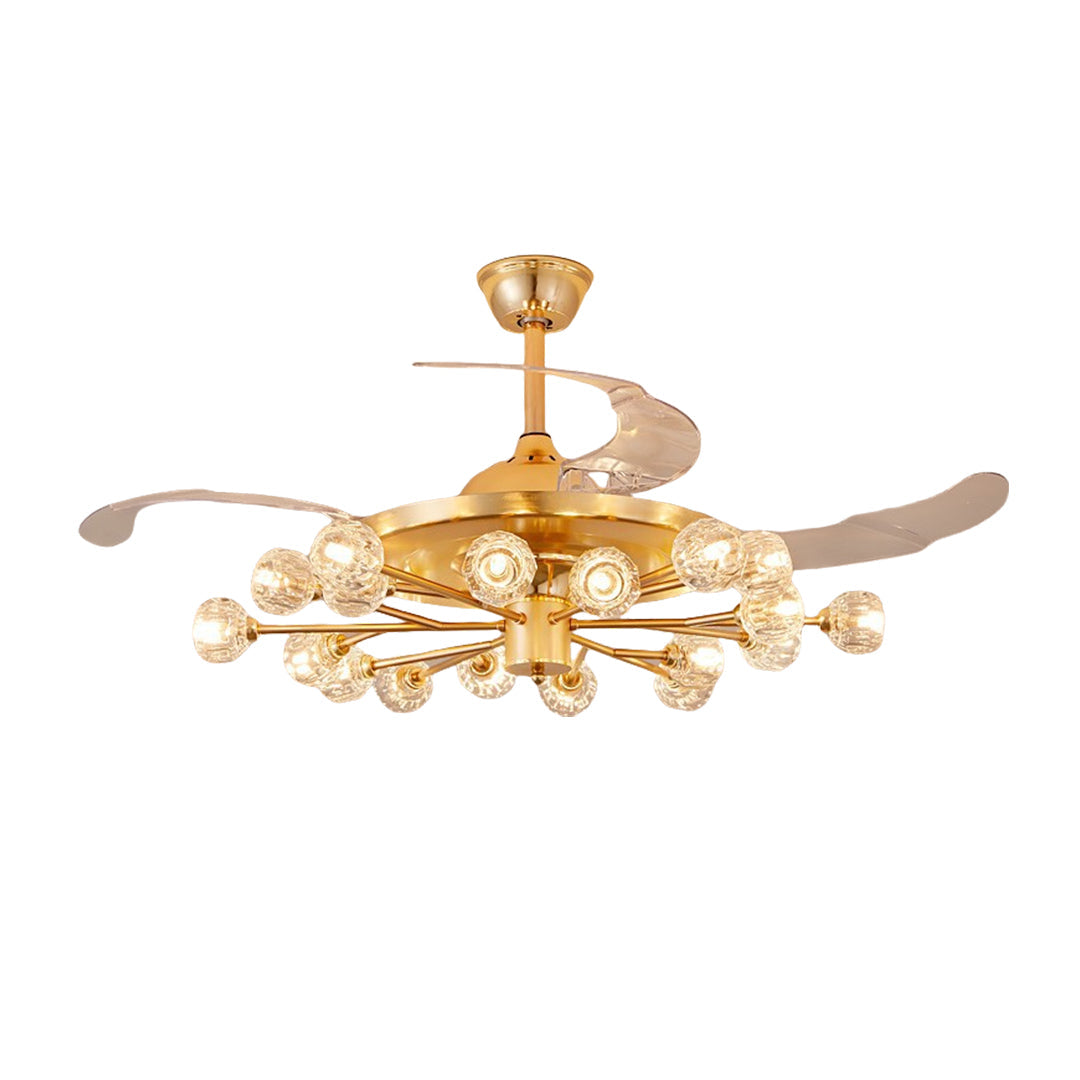 FENWICK CRYSTAL LUMINAIRE CEILING FAN
