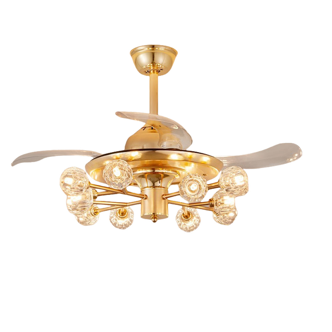 FENWICK CRYSTAL LUMINAIRE CEILING FAN