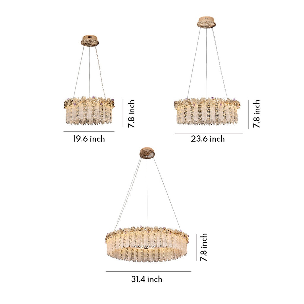 CARLETON CRYSTAL SPHERE CEILING LUMINAIRE
