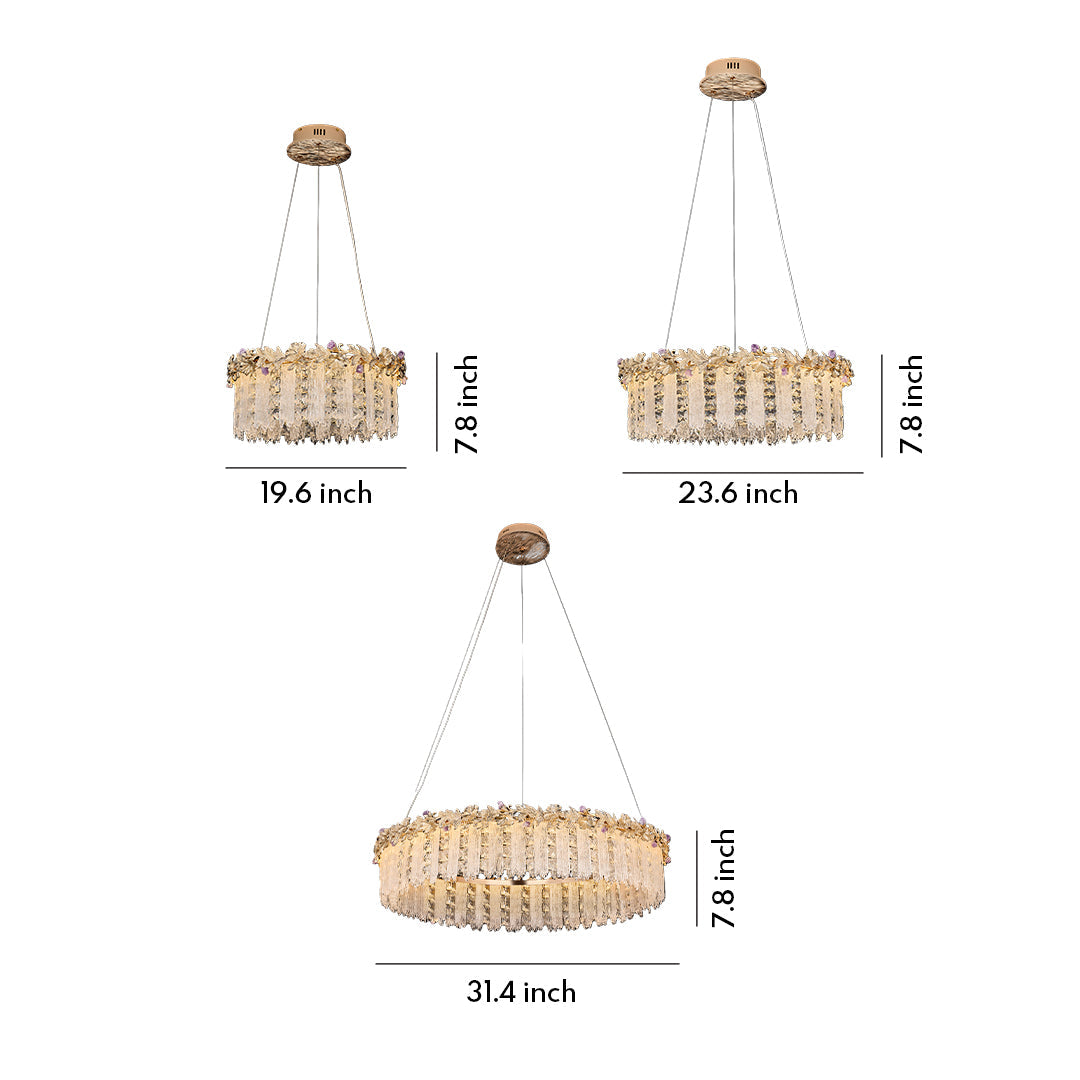CARLETON CRYSTAL SPHERE CEILING LUMINAIRE