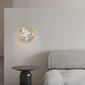 WINTHROP GILDED CRYSTAL SPIRAL LUMINAIRE