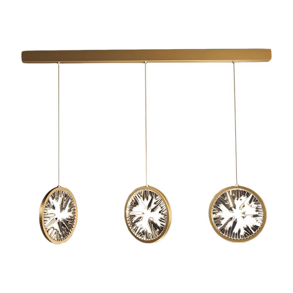 WINTHROP GILDED CRYSTAL SPIRAL LUMINAIRE