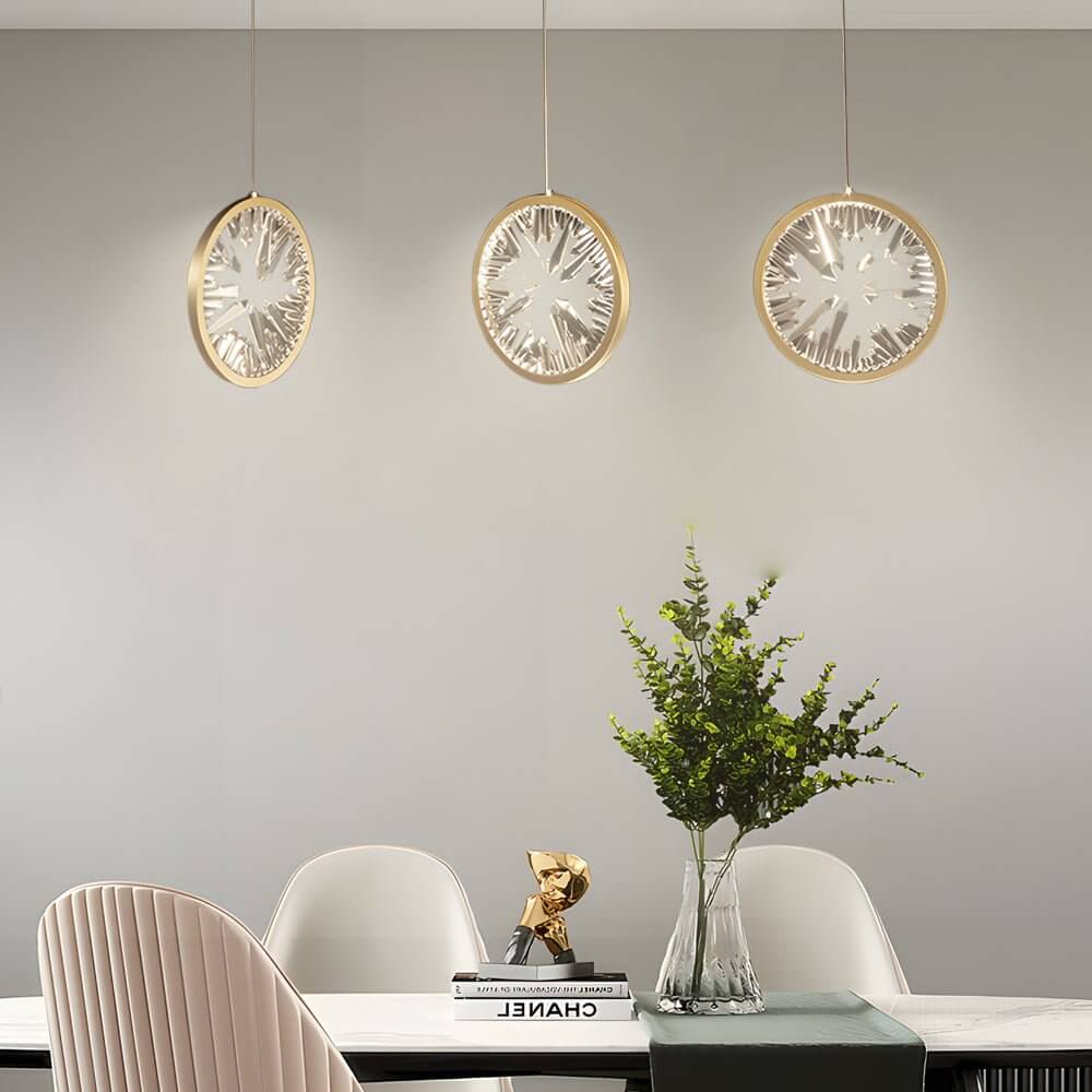 WINTHROP GILDED CRYSTAL SPIRAL LUMINAIRE