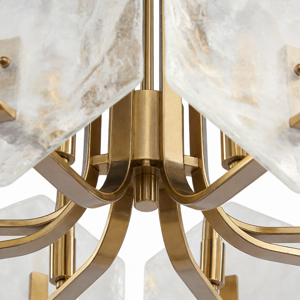 FARNWORTH ARTISANAL GOLDEN GEOMETRIC CEILING LANTERN