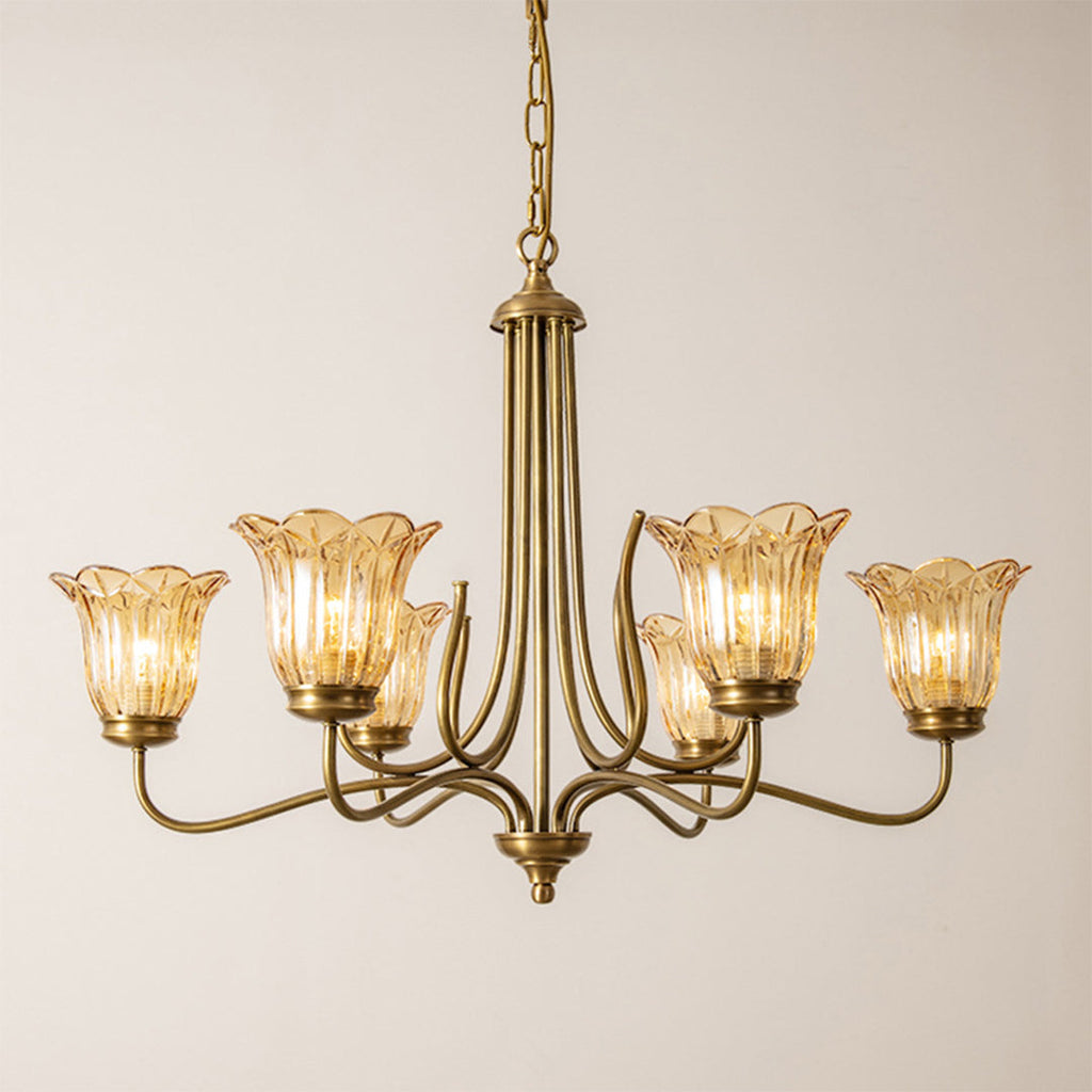 WINDSOR COPPER GLASS ORB CHANDELIER