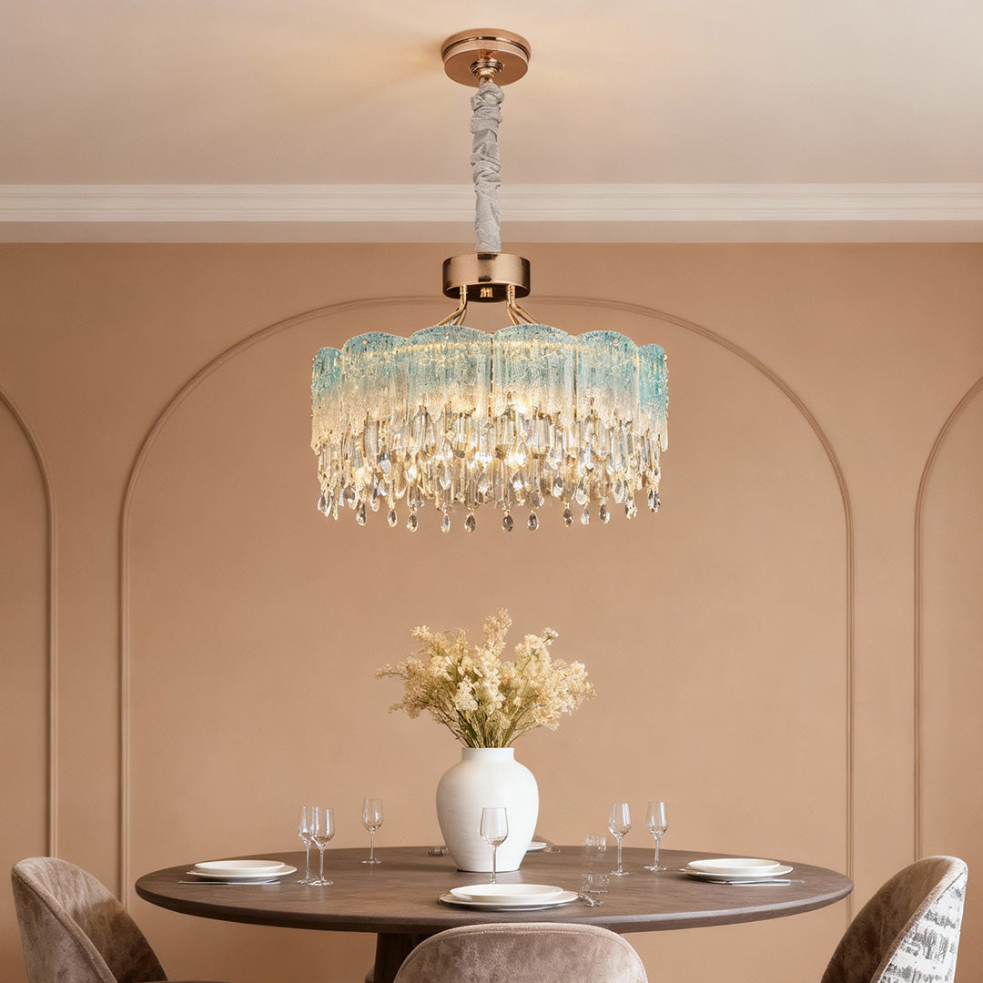CHARLESTON CRYSTAL FRINGE CEILING LUMINAIRE