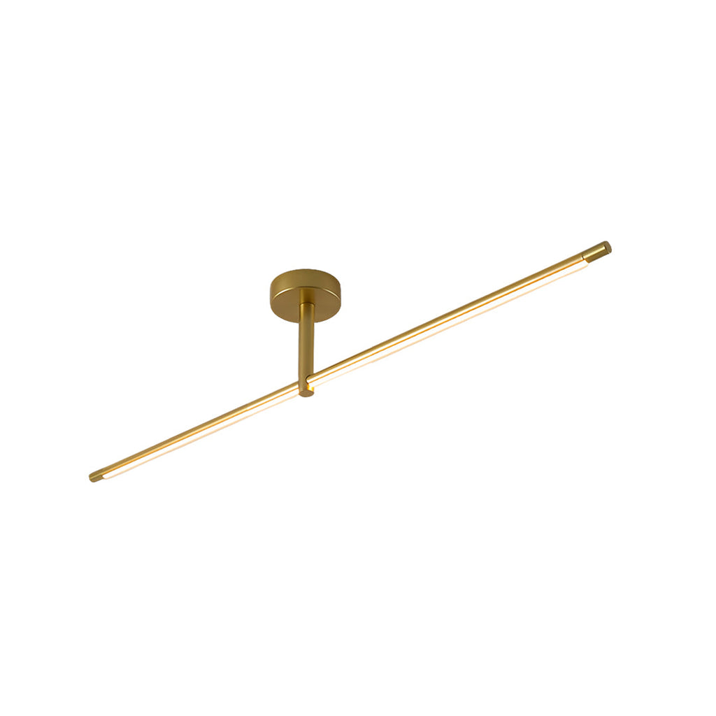 FENWICK MODERNIST BLACK AND GOLD LED CEILING LIGHT